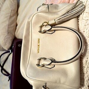 Michael Kors cream bag, used